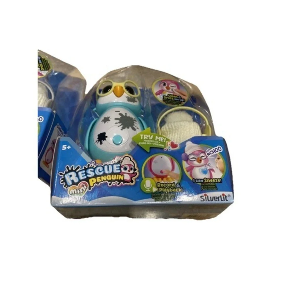2 Rescue‎ Penguins Toy Interactive Pet Robotic 2pk 1 Black 1 Blue 578